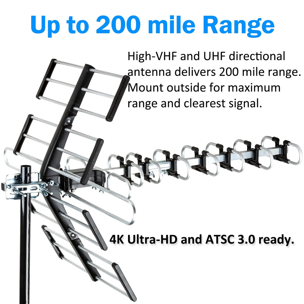 HDTV Antenna with J Mount and 40 ft. RG6 Coaxial Cable O547663