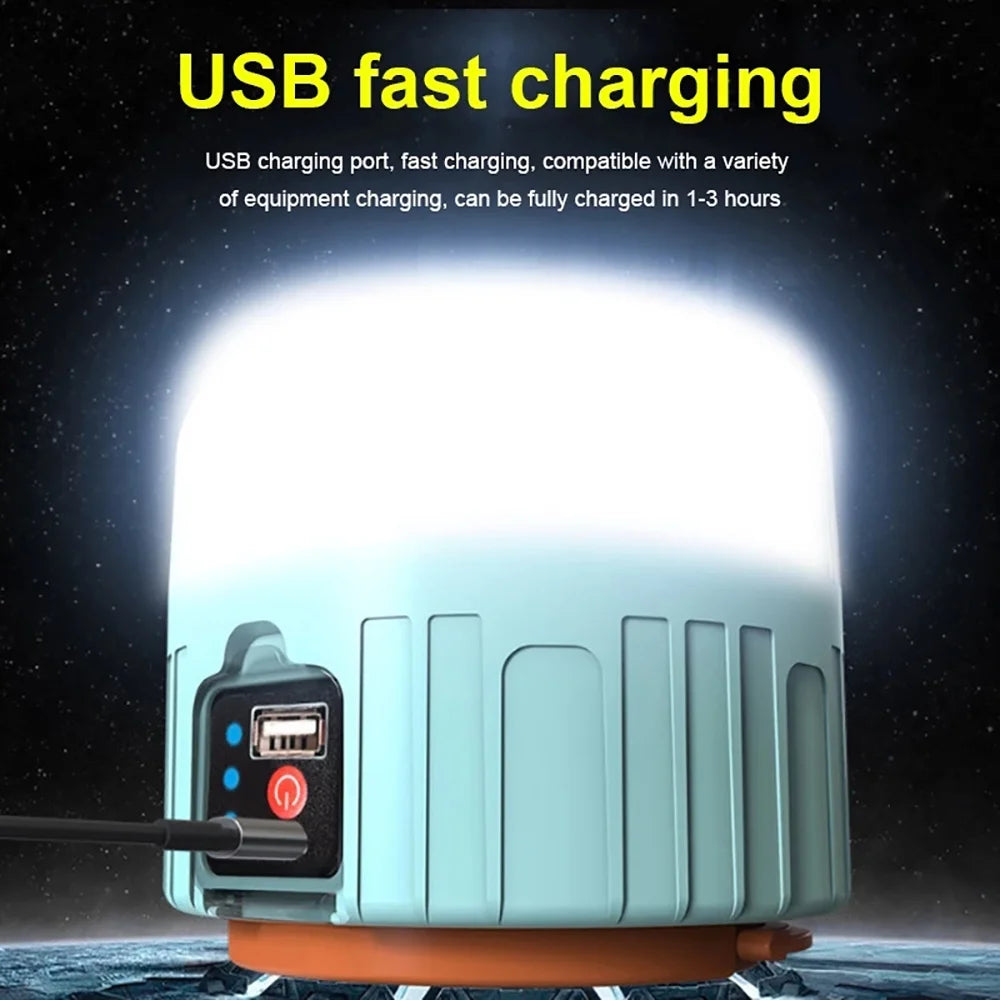 Solar Camping LED Lantern USB Rechargeable J772656