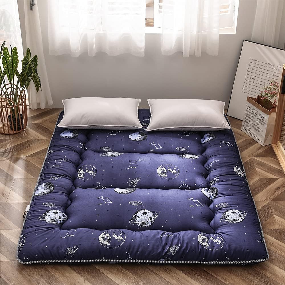 Navy Queen Size Foldable Floor Mattress H4639
