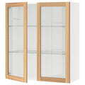 White Glass Door Wall Cabinet S959