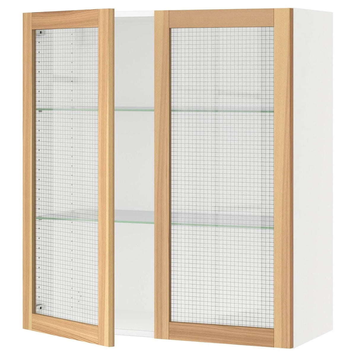 White Glass Door Wall Cabinet S959