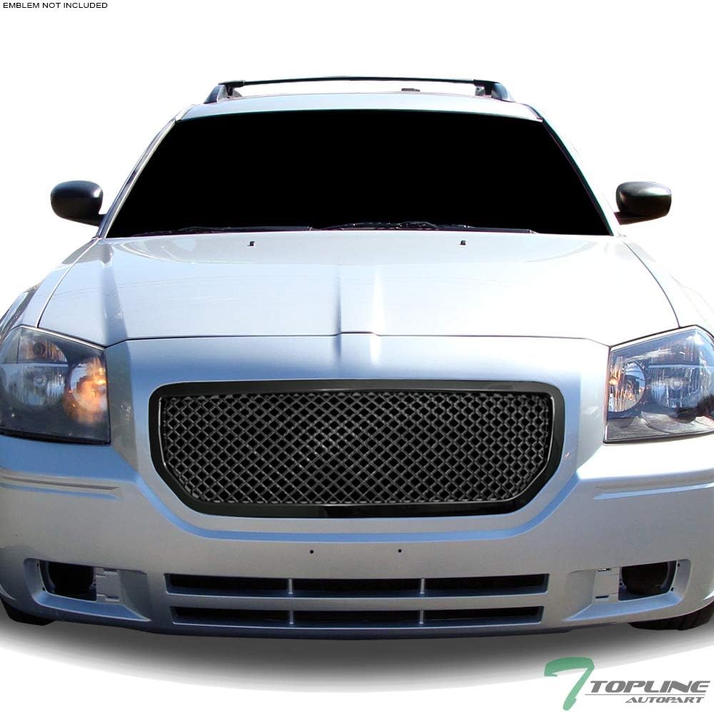 Black Mesh Front Hood Bumper Grill Grille ABS Q36062