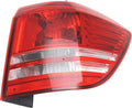 Tail Light Assembly Halogen with Turn Signal Light Bulb Passenger Side U46744