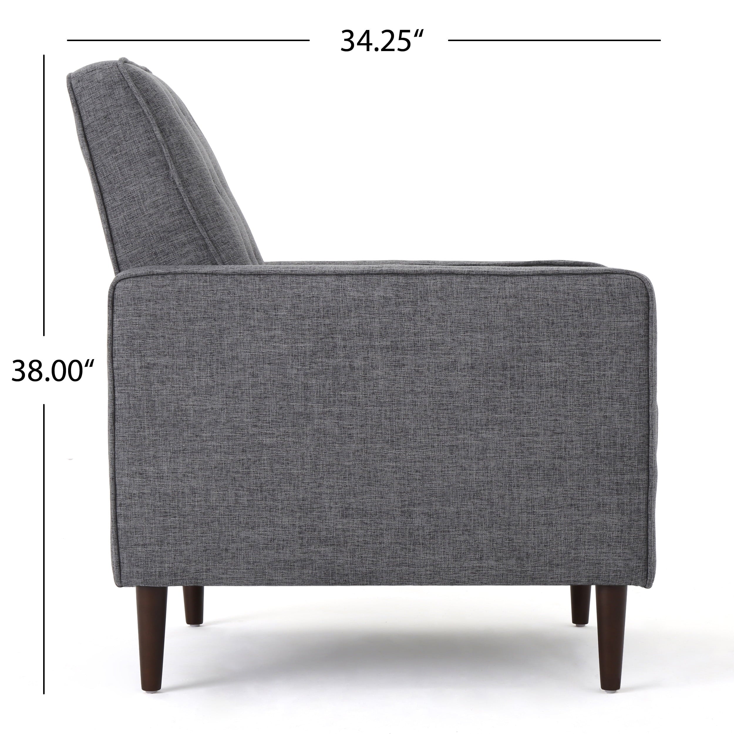 Grey Fabric Recliner W9350