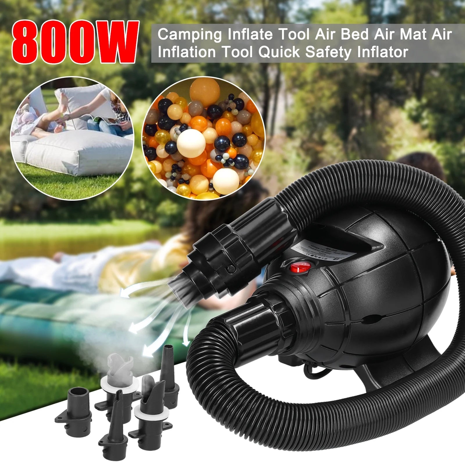 800W Portable Air Pump Inflator M134