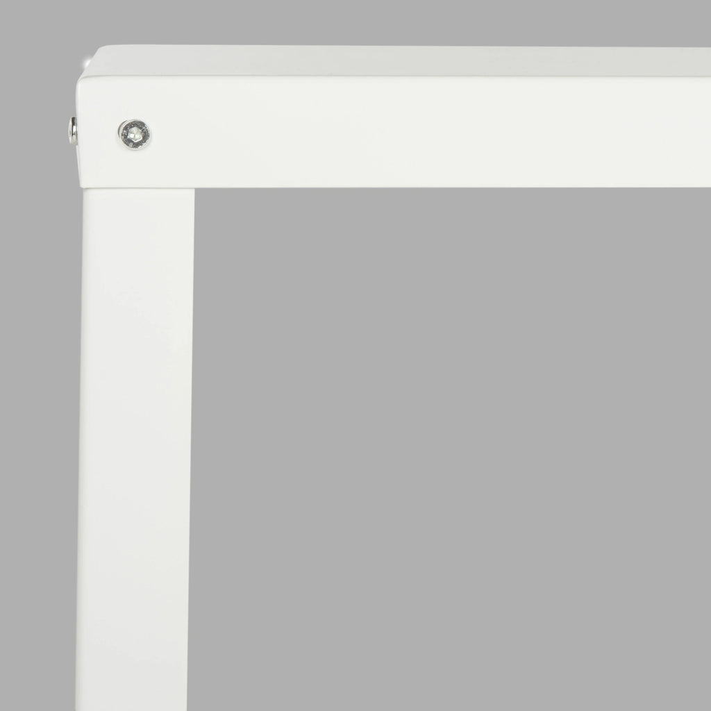 White Writing Desk with Casters A949243