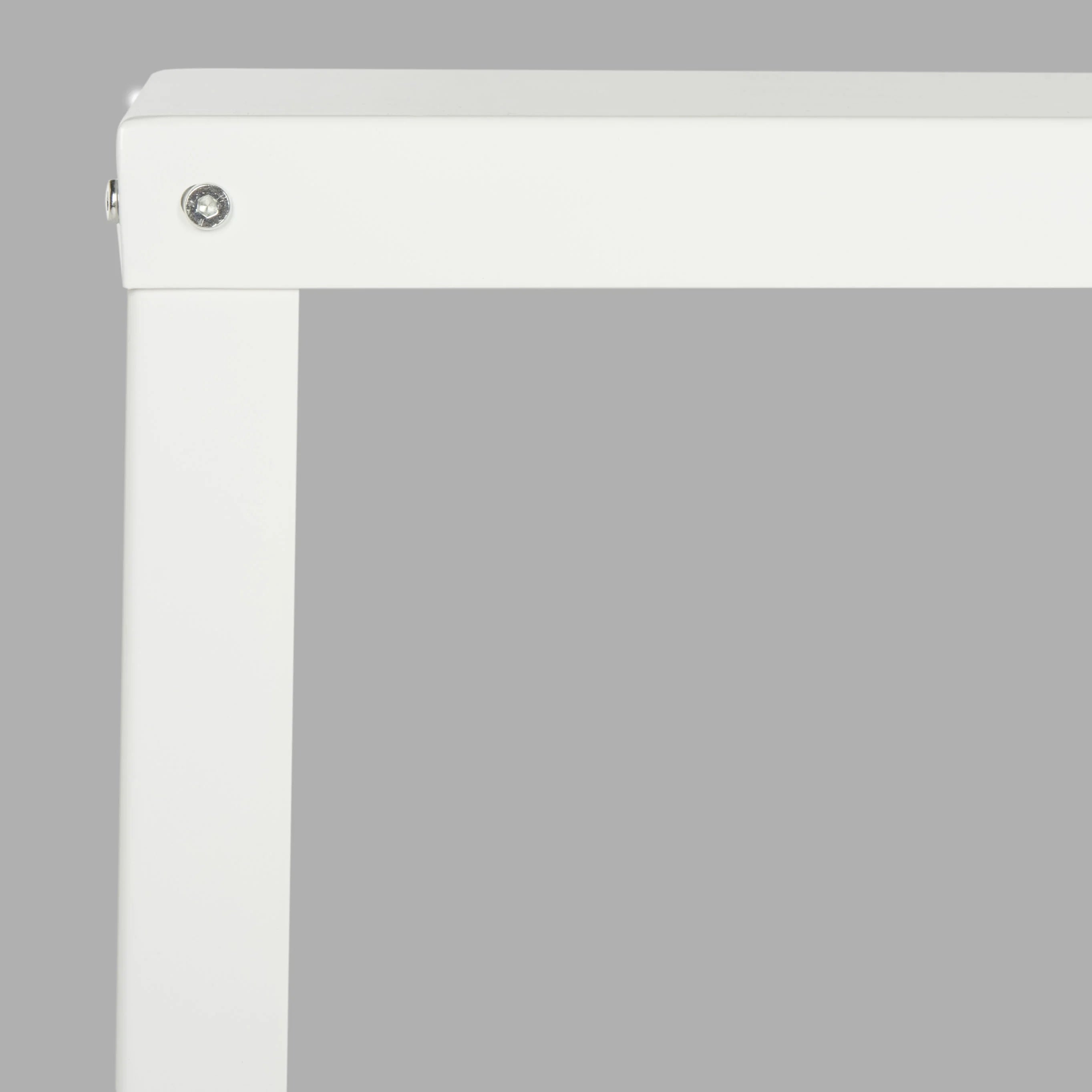 White Writing Desk with Casters A949243
