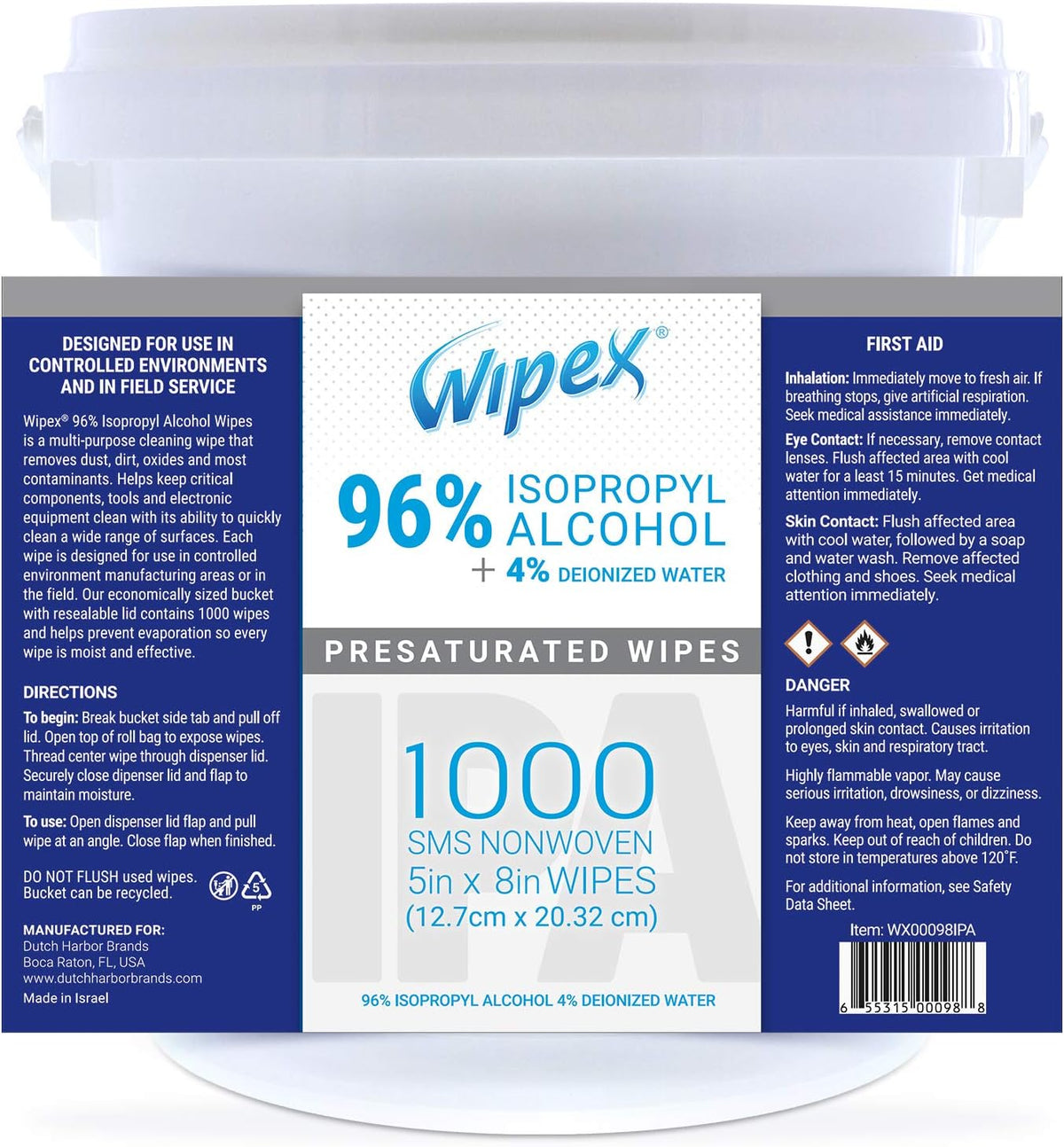 1000 ct Clean Room & Lab Wipes Q5964