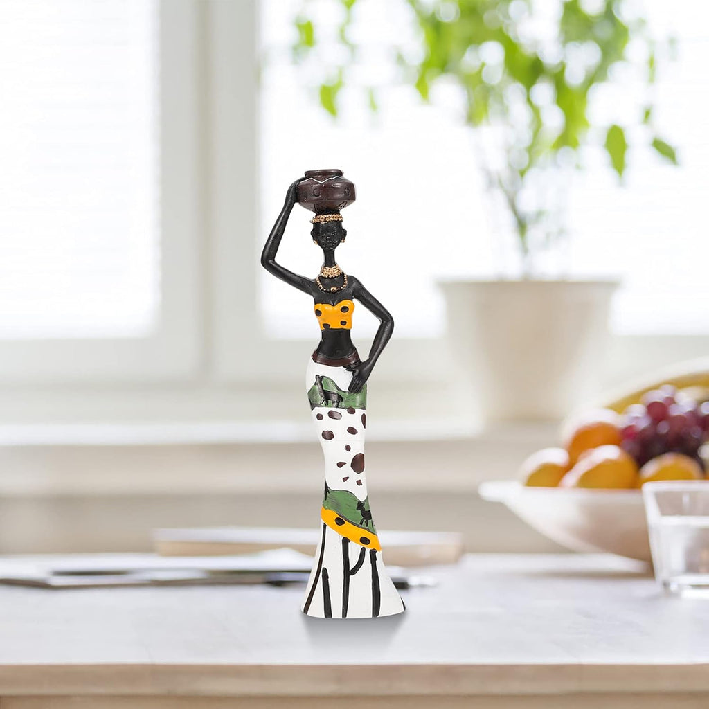 3 Piece Set African Statue Crafts Praying Girl Decoration Centerpieces K888