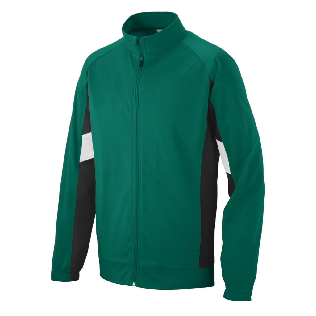 Youth Tour De Force Jacket Dark Green/Black/White B8937