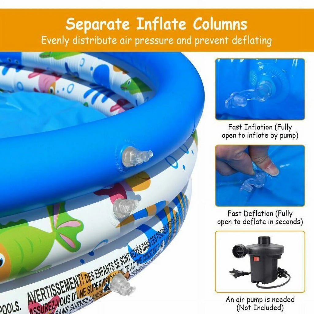 48"x10" Inflatable Family Pool P9241