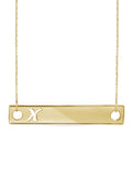 14K Gold Over Silver Bar Necklace X85530