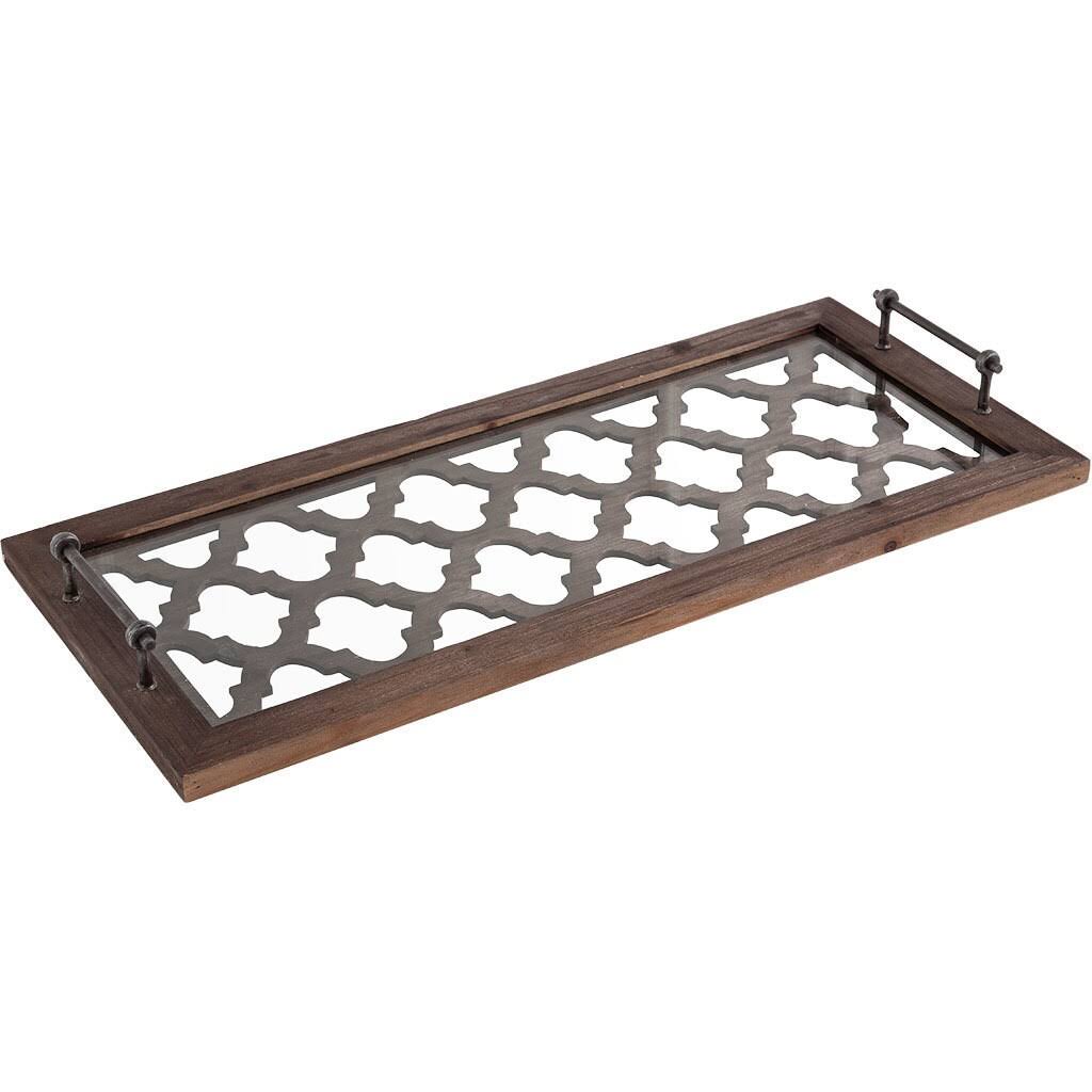 Brown Wood Tray O666