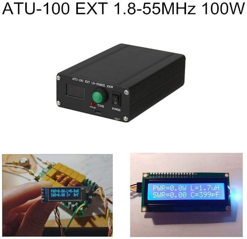 ATU100 Automatic Antenna Tuner 1.8-50MHz 0.96 OLED Assembled Case Pack of 2 F1459