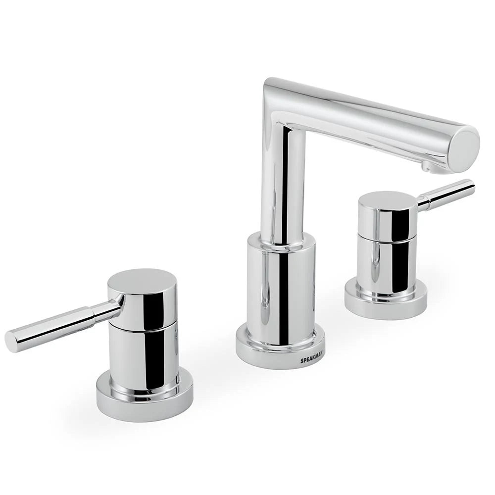 Polished Chrome Double Handle Widespread Bathroom Faucet C639635
