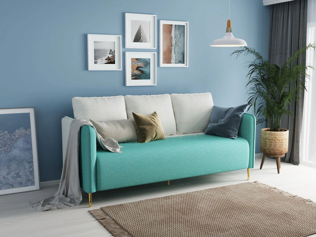 Transitional Futon Sofa with Metal Legs B88550