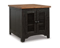 Black/Brown End Table J583977