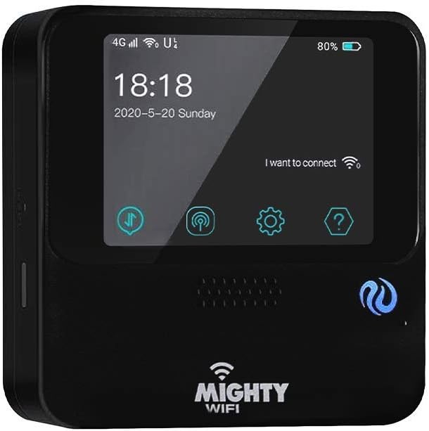 Mobile Wi-Fi Hotspot Device High Speed Portable Router US 100 GB or Global 3 GB for 30 Days, No SIM-Card, Pocket W51787