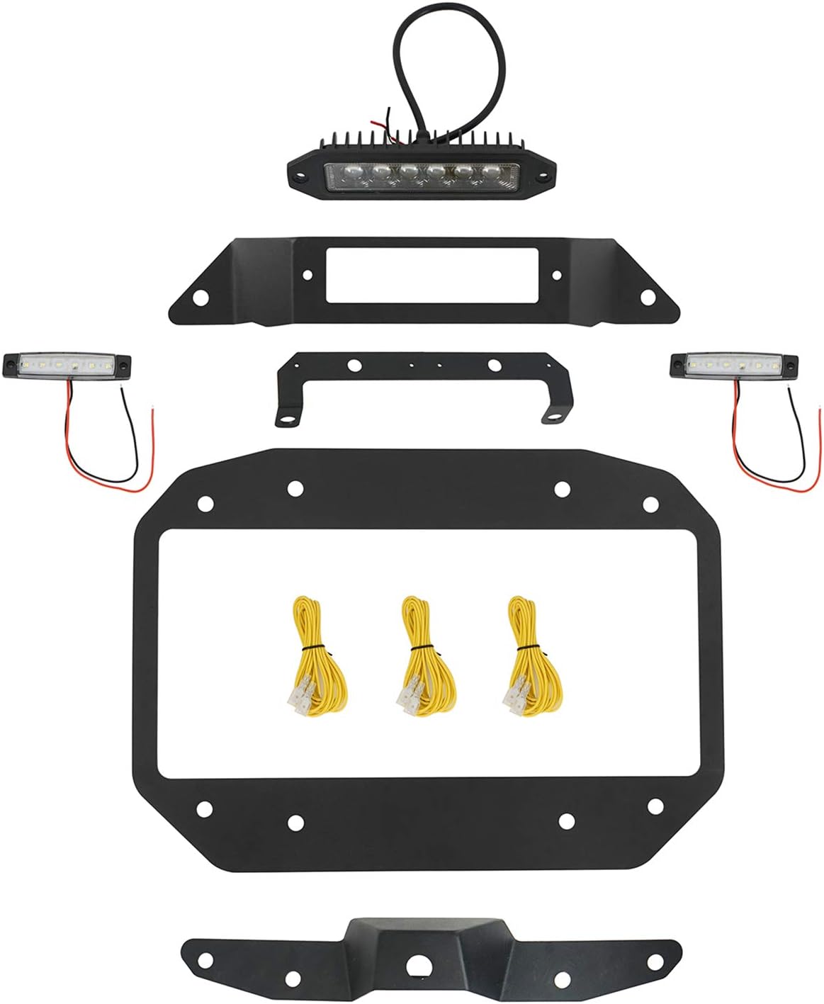 Spare Tire Delete License Plate Relocation Kit with Third Brake Light R20761