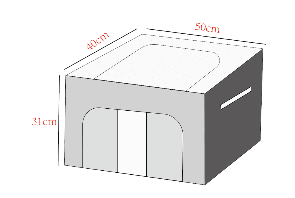 Storage Bag Clear Window Storage Bins Boxes Organizer With Steel Metal Frame M324