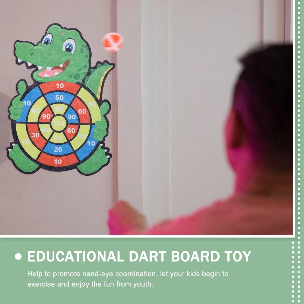 Kids Dart Board Game Sticky Balls Indoor Cartoon Z827224