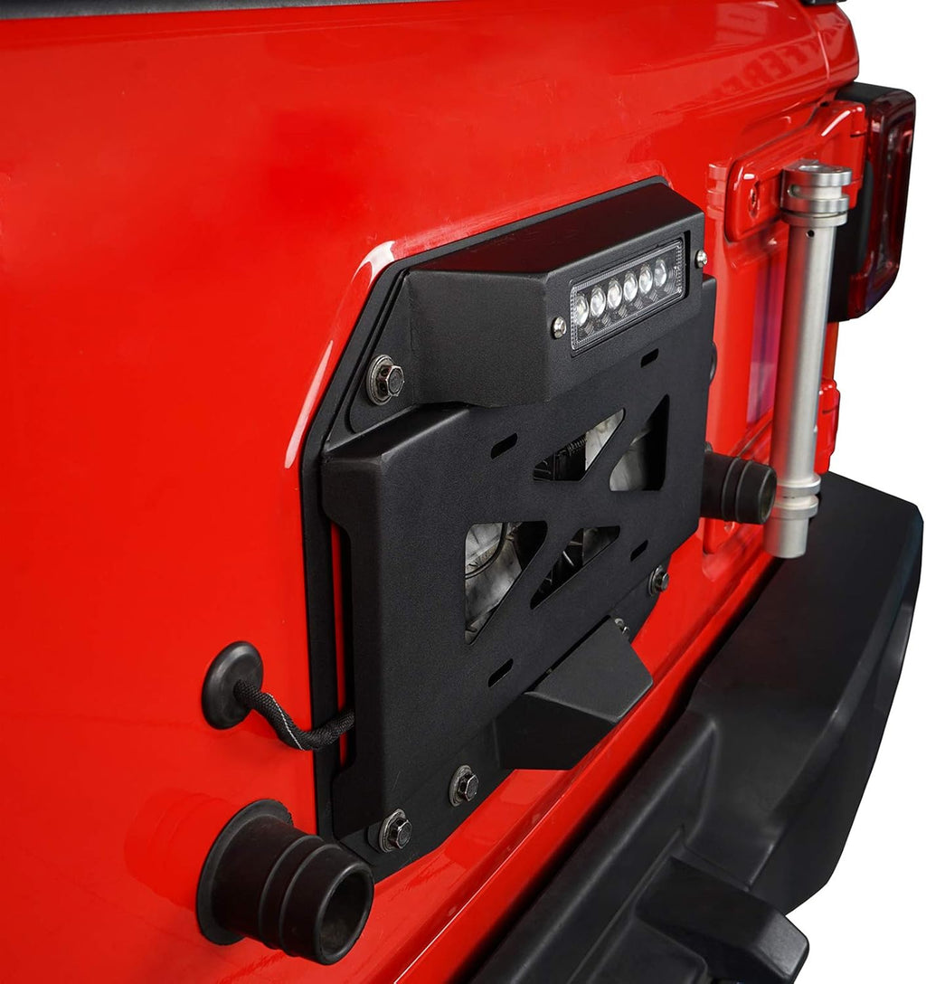 Spare Tire Delete License Plate Relocation Kit with Third Brake Light R20761