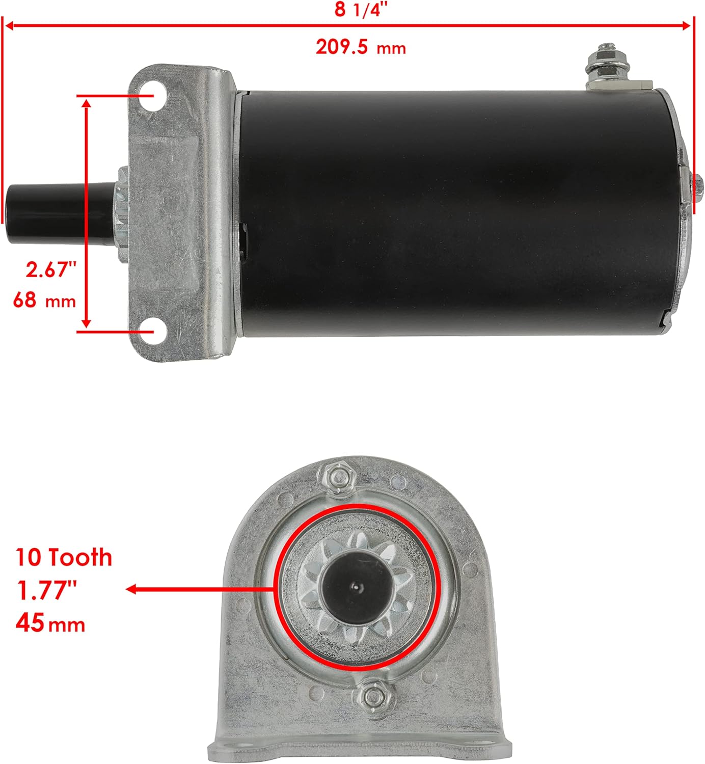Starter for John Deere Lt180 Ltr180 Z445 Z465 X304 X320 X324 X360 S10639