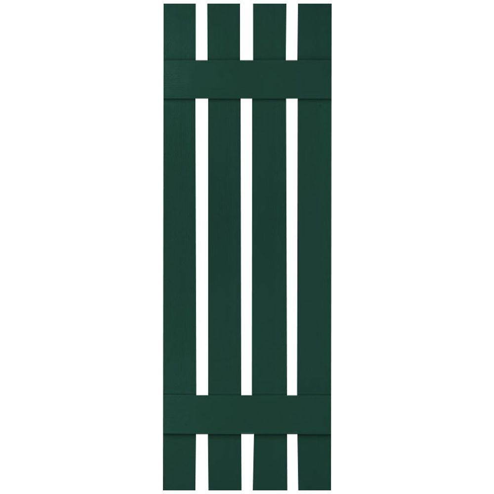 Midnight Green Vinyl Board-n-Batten Shutters G21862