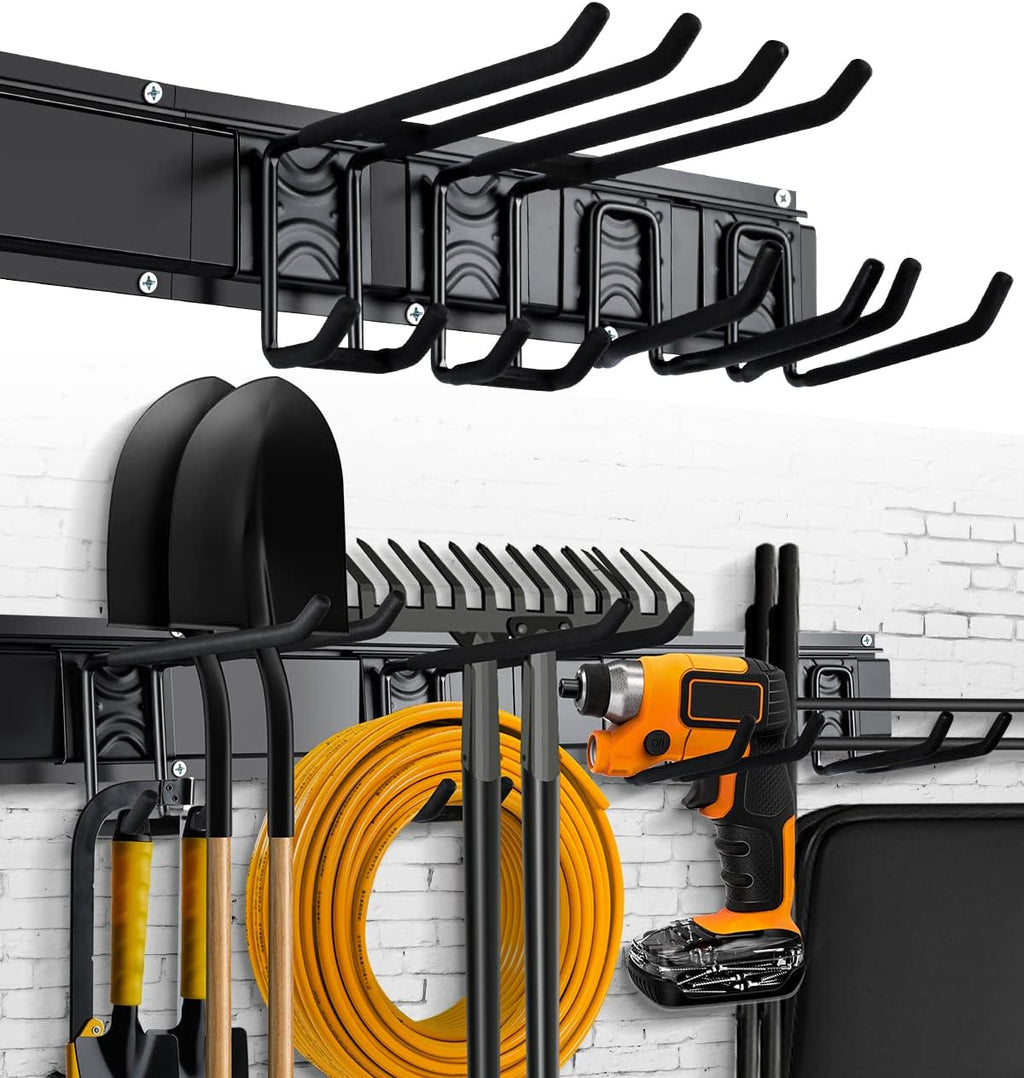 Heavy Duty Steel Wall Mount Tool Storage Rack, Pack of 2 J860804